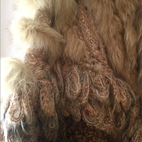 Designer Luxury wool handcrafted fur jacket - Picture 6 of 15